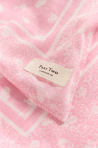 Part Two Phi Skjerf - Rosa/Hvit