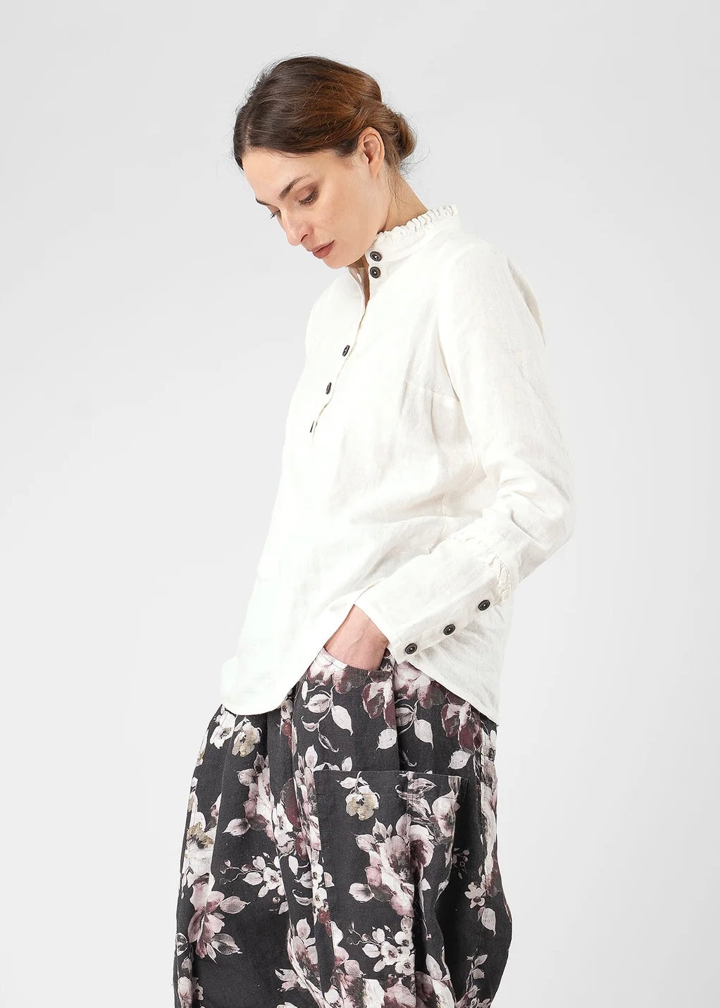 Olars Ulla Tosse bluse - Hvit