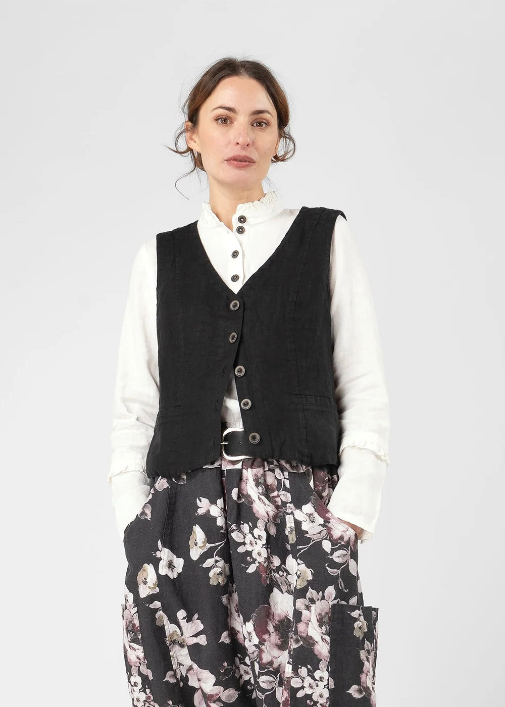 Olars ulla Vaktel lin Vest - Svart