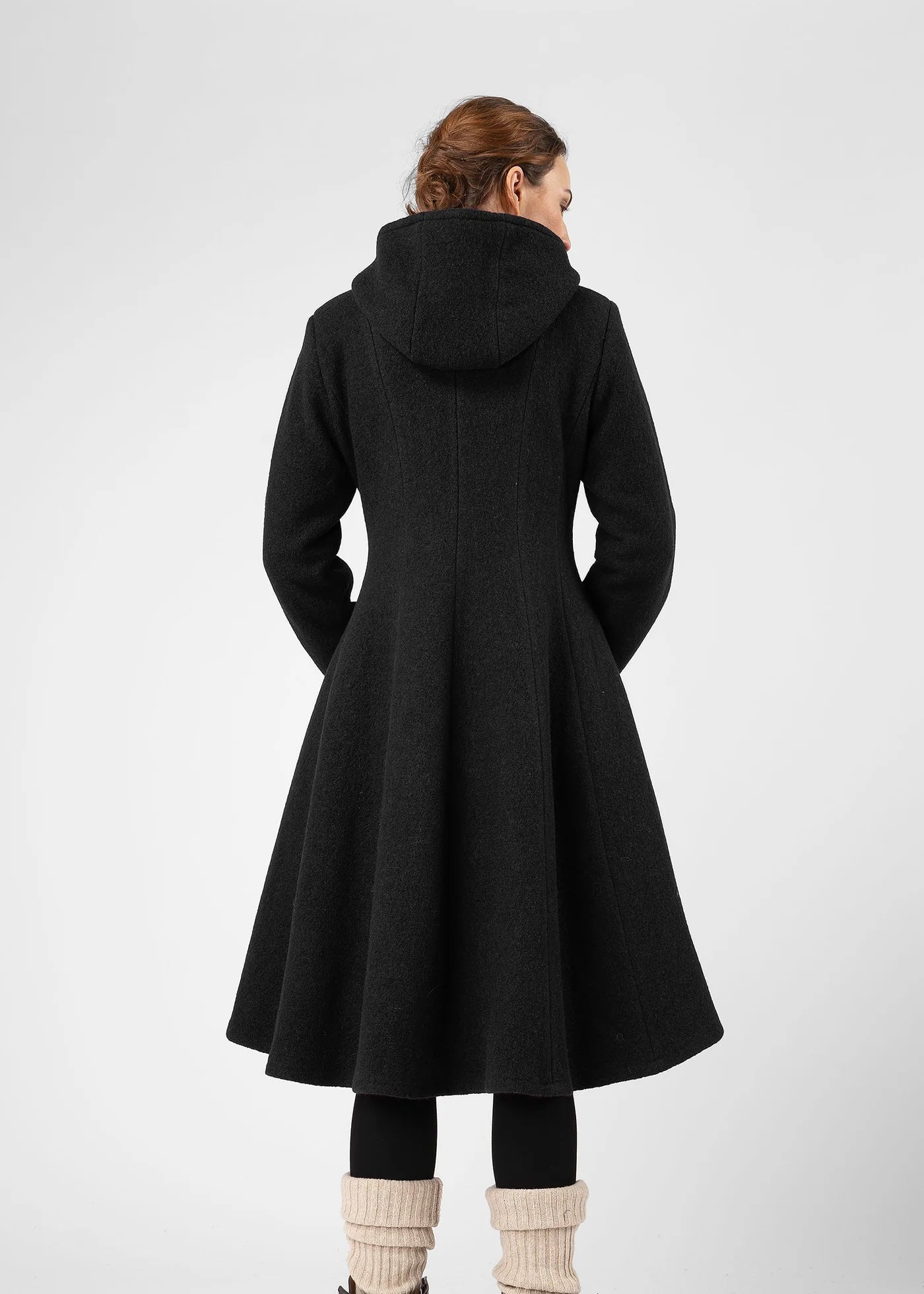 Olars Ulla Ullkåpe kort - Svart M