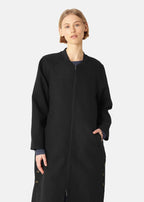 Ilse Jacobsen Long Zipped Jakke - Svart