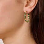 Dyrberg/Kern Nandita Øredobber - SG Emerald Grønn