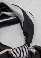 7Days Silkeskjerf - Zebra Brun