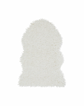 Skinnwille Curly Faux Fur «lammeskinn» ullpledd  - Ivory