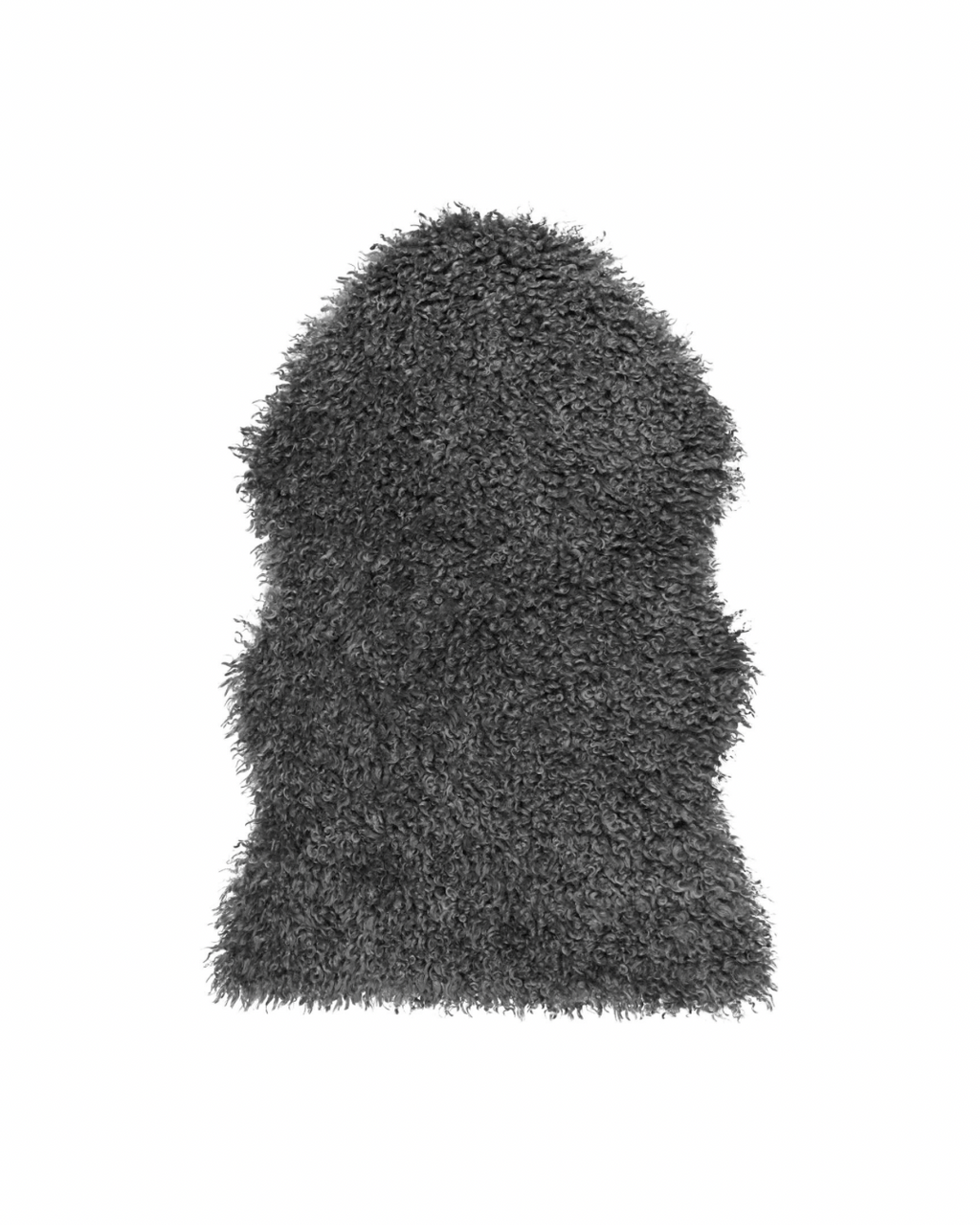 Skinnwille Curly Faux Fur «lammeskinn» - Grå