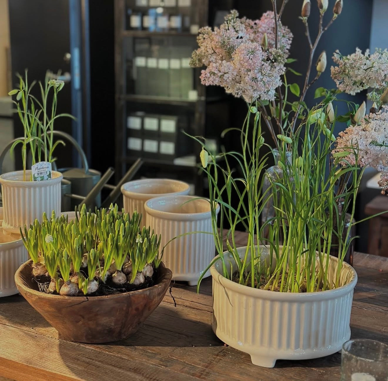 Bruka design blomsterkrukke Signe - Hvit