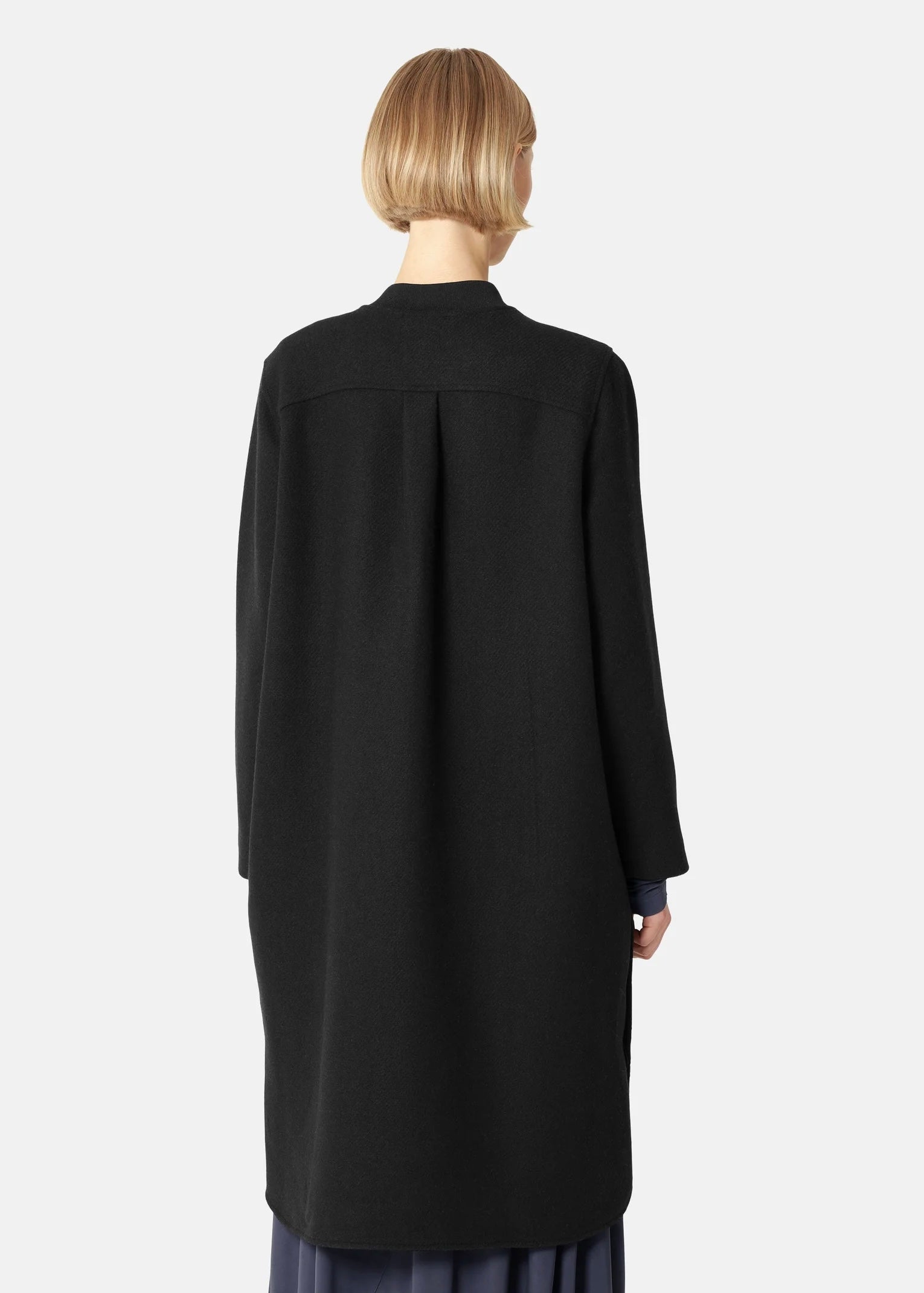 Ilse Jacobsen lang ullkåpe - Svart