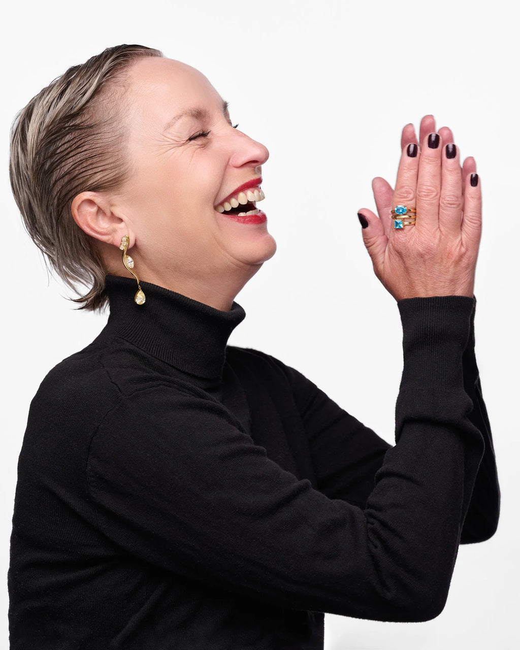 Yellow Drop Øredobber Gull