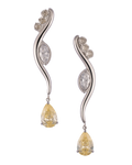 Yellow Drop Øredobber Sølv