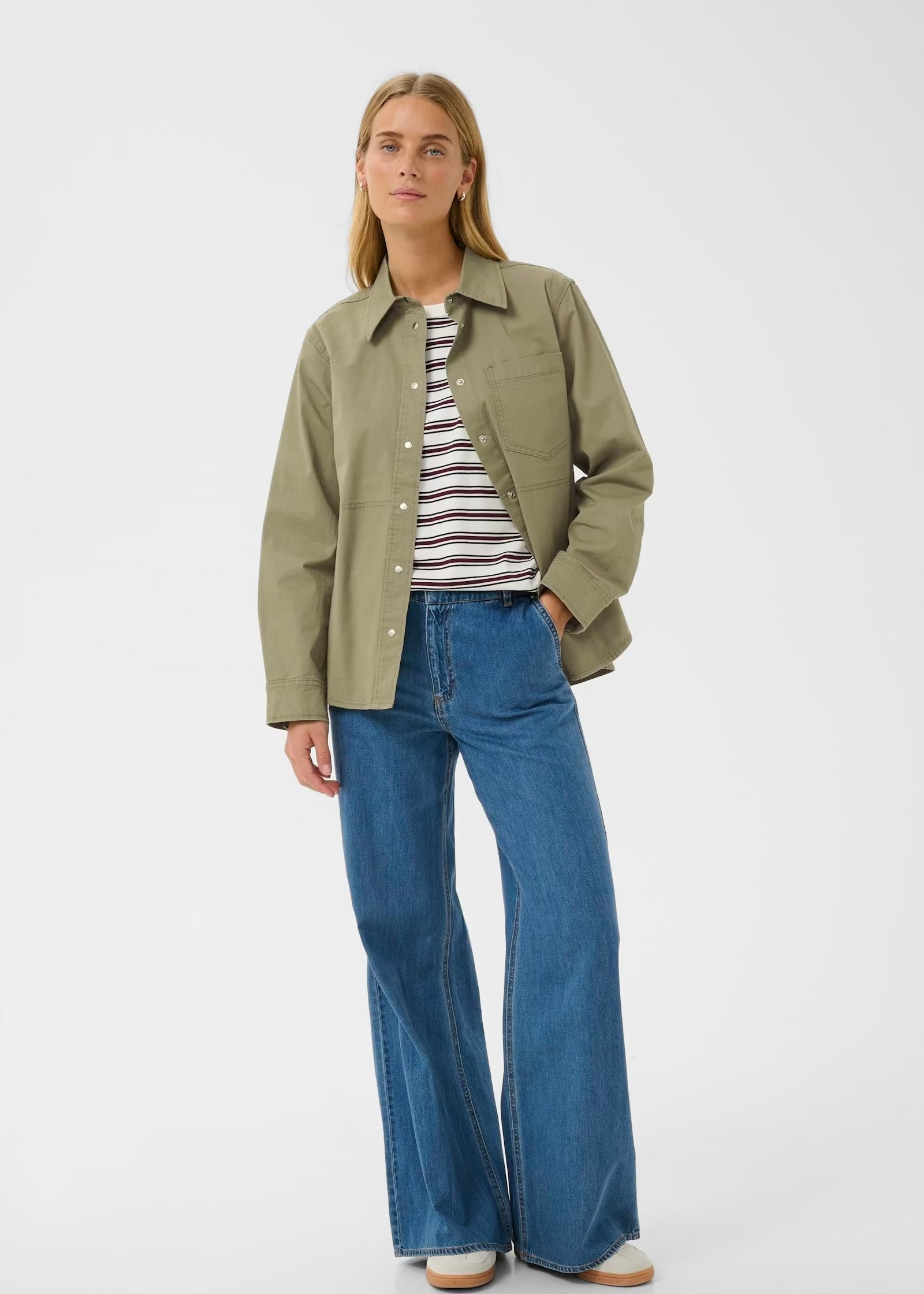 Part Two Nayla Skjortejakke - Khakigrønn