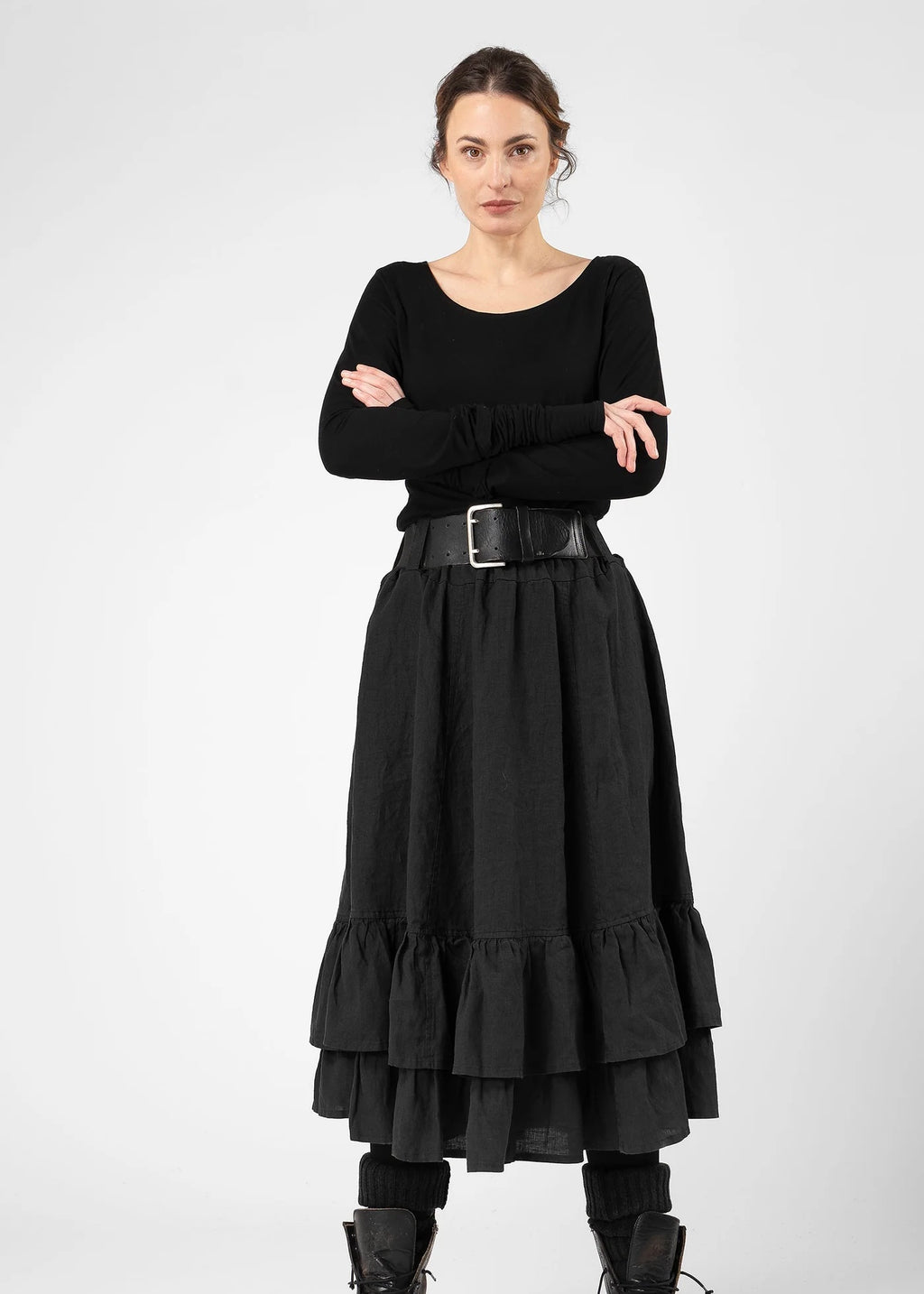 Olars ulla Noras Lin skjørt - svart