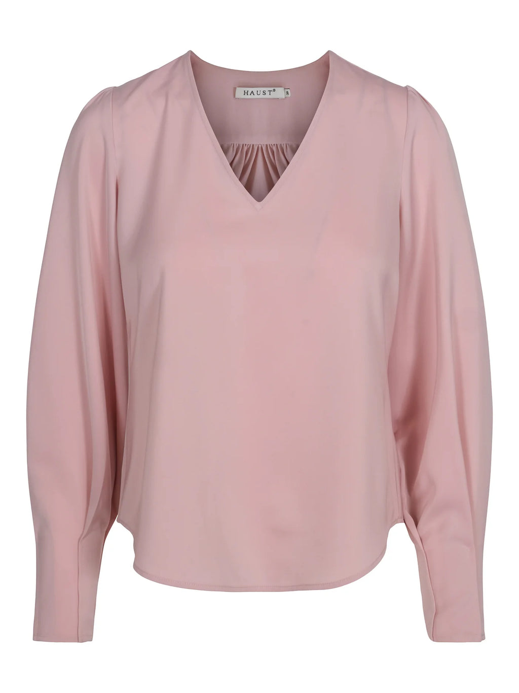 Haust Satengbluse V-hals