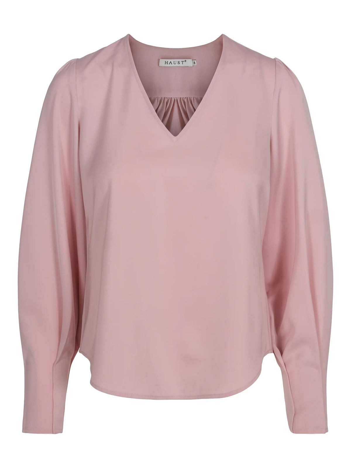 Haust Satengbluse V-hals