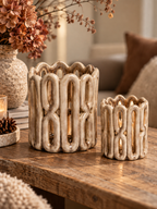 Eight Mood Lykt Stor 15 x 16,5 cm - Taupe
