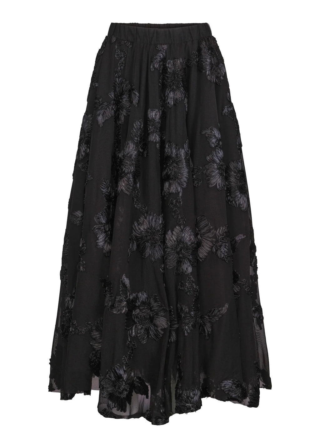 Haust langt Tulle skjørt - svart