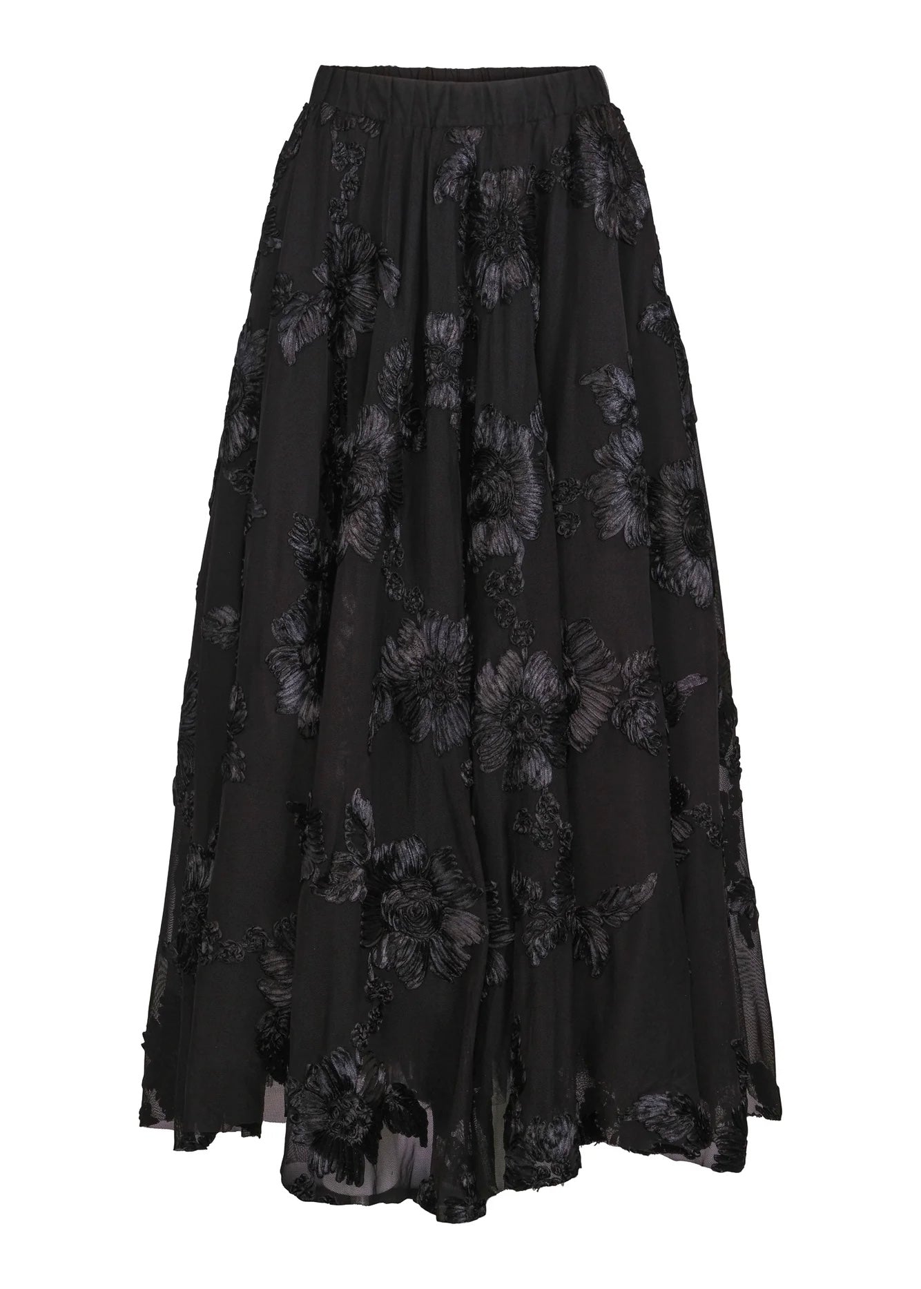 Haust langt Tulle skjørt - svart