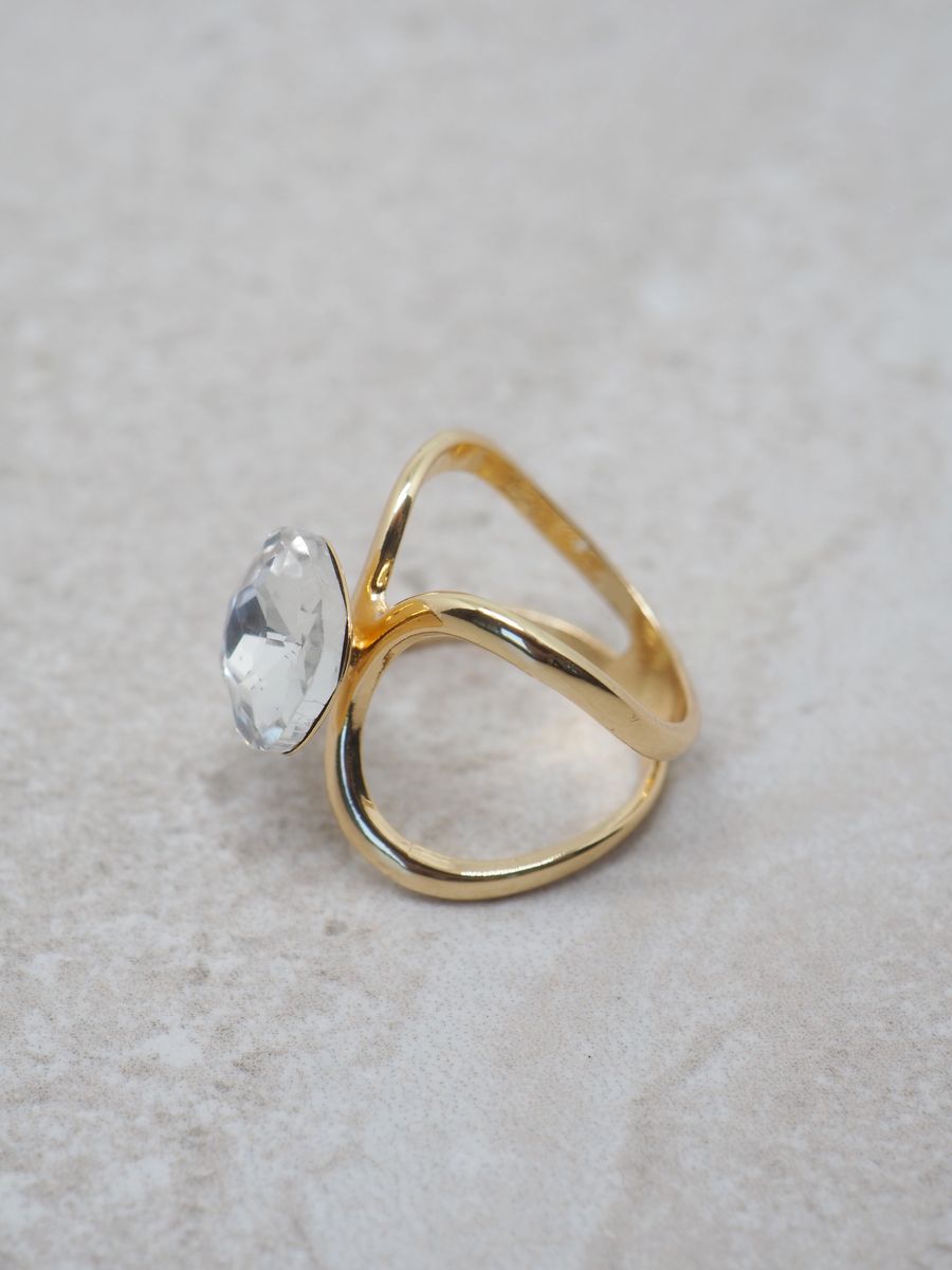 7Days Skjerfnål - Blank Glasstein