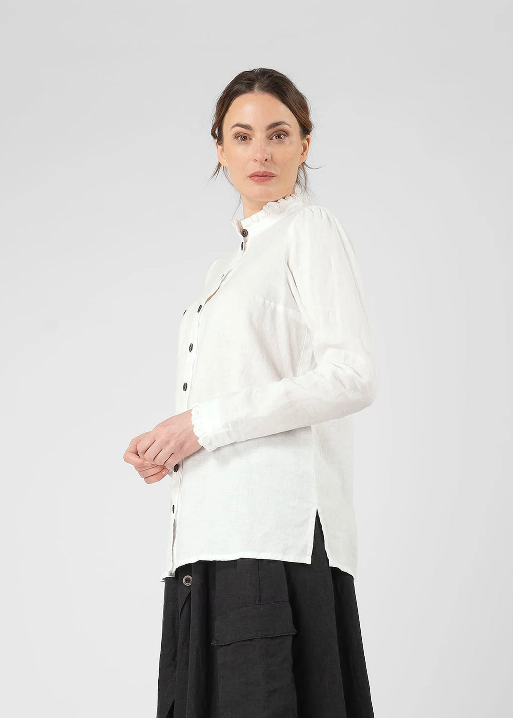 Olars ulla Ticka Linskjorte - Hvit