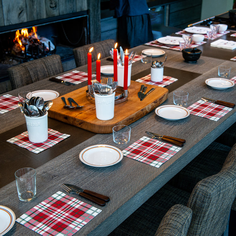 Serviett Skotsk Rutet 40x40 Middag - 089235, Bruka Design