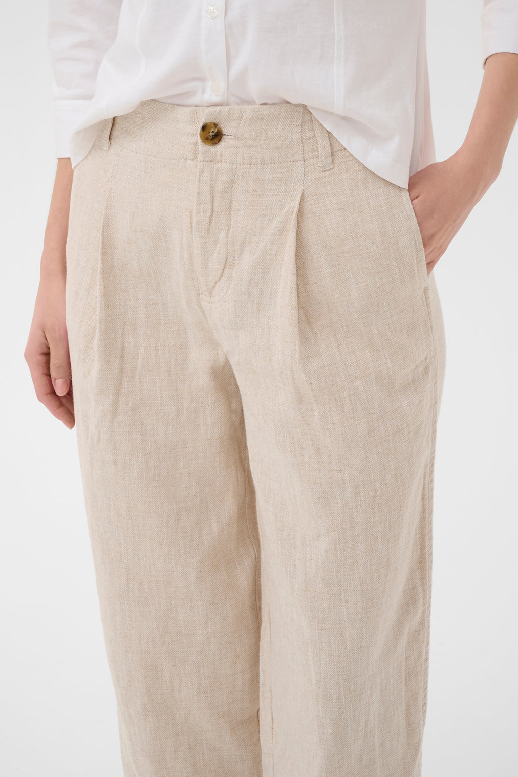 Nettas Barrel Bukse i Lin