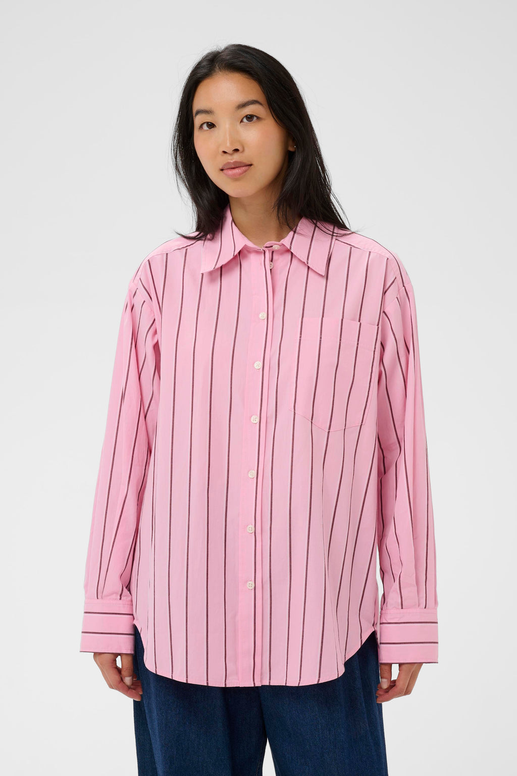 Anabella Striped Oversized Shirt