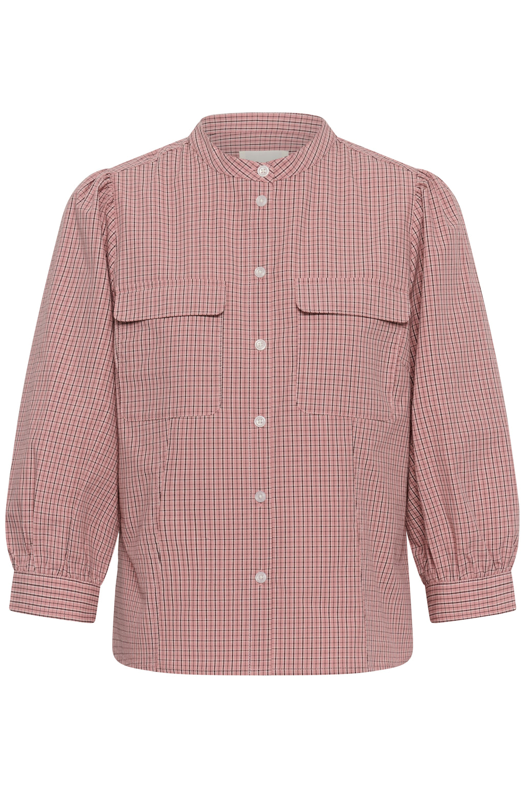 Chinette Bluse 3/4-erm Rosa Rutet