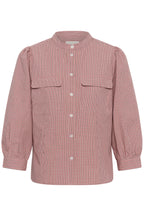 Chinette Bluse 3/4-erm Rosa Rutet