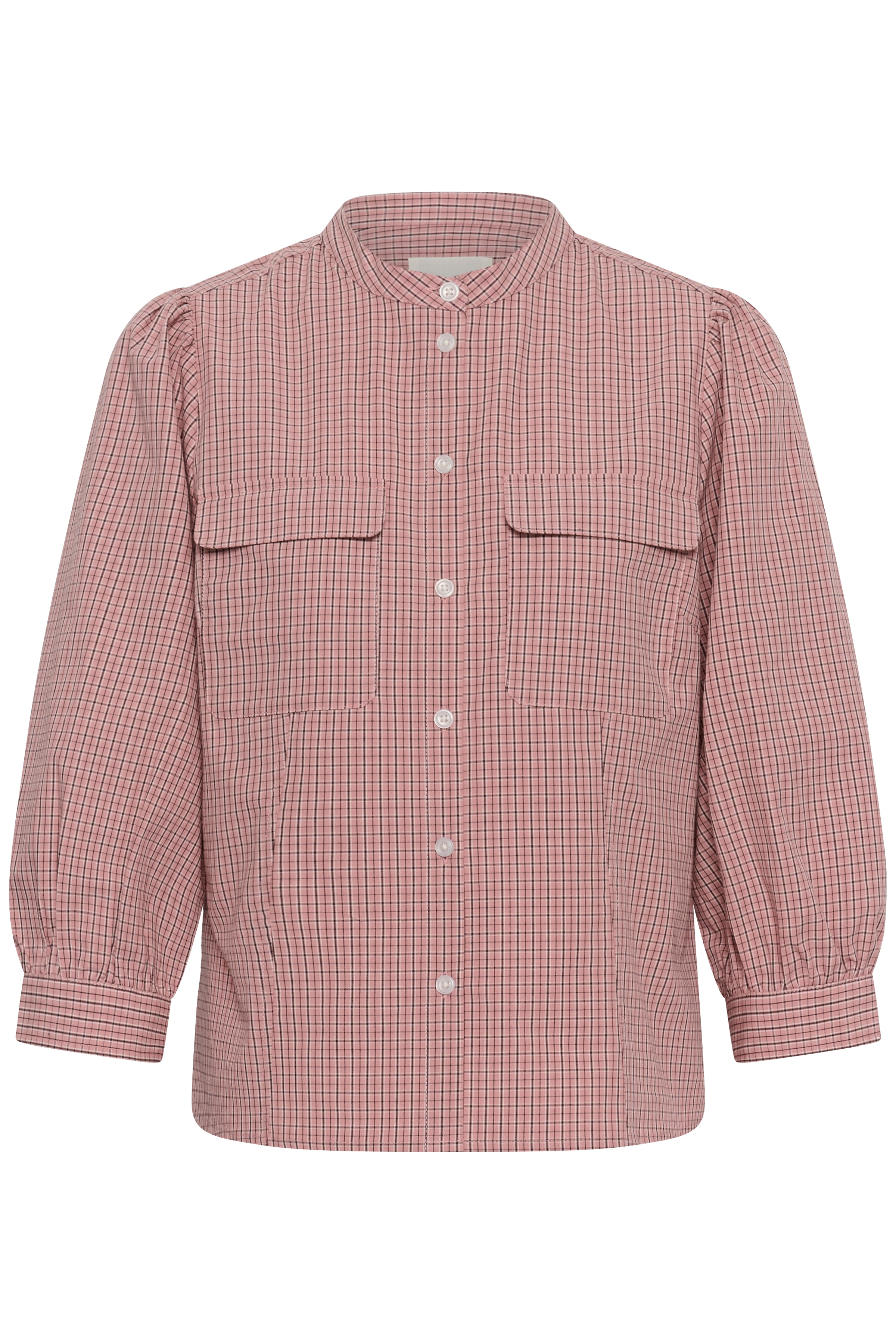 Chinette Bluse 3/4-erm Rosa Rutet