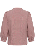 Chinette Bluse 3/4-erm Rosa Rutet