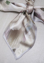 7 Days Silkeskjerf - Lyse Jordfarger