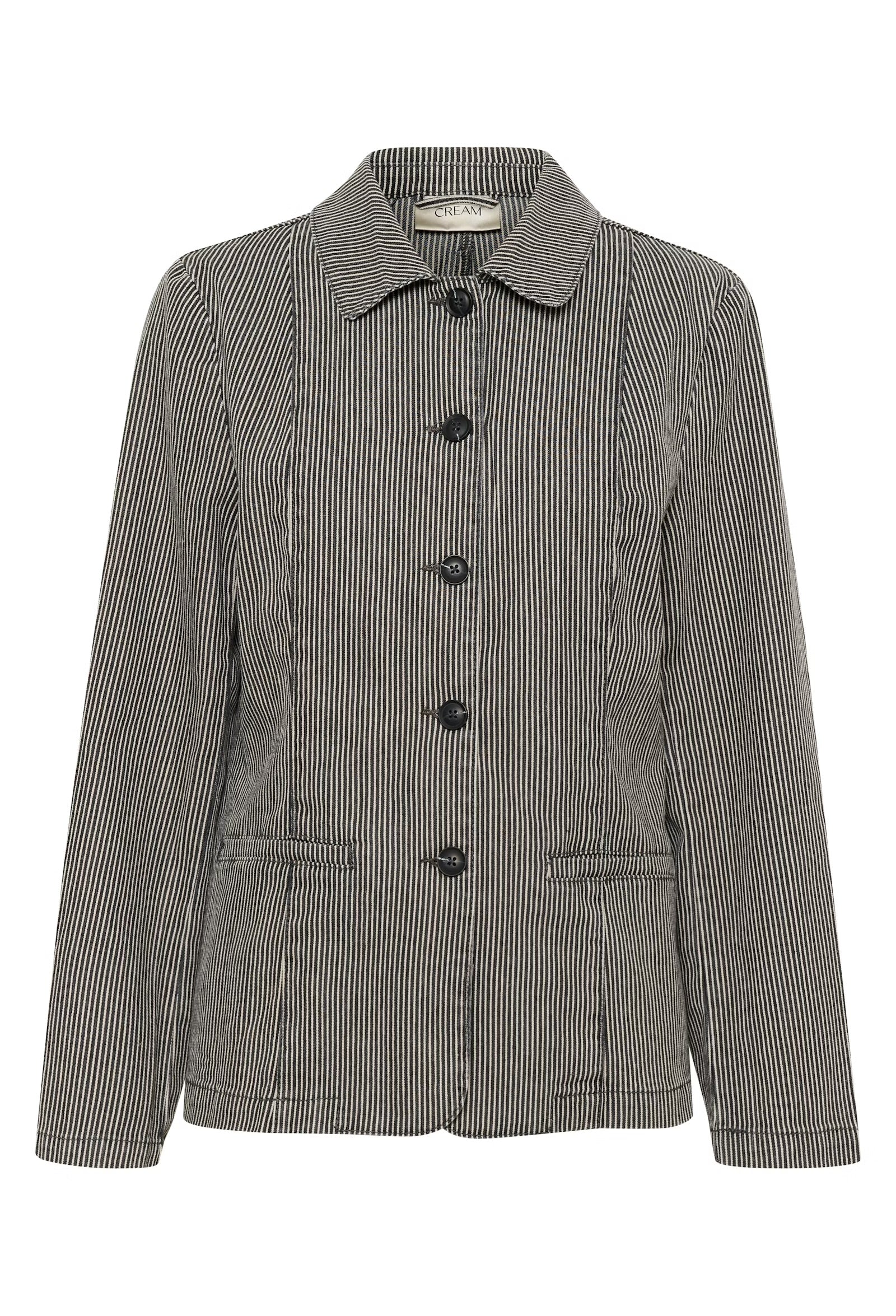 Cream Sato Jakke - Hvit/svart