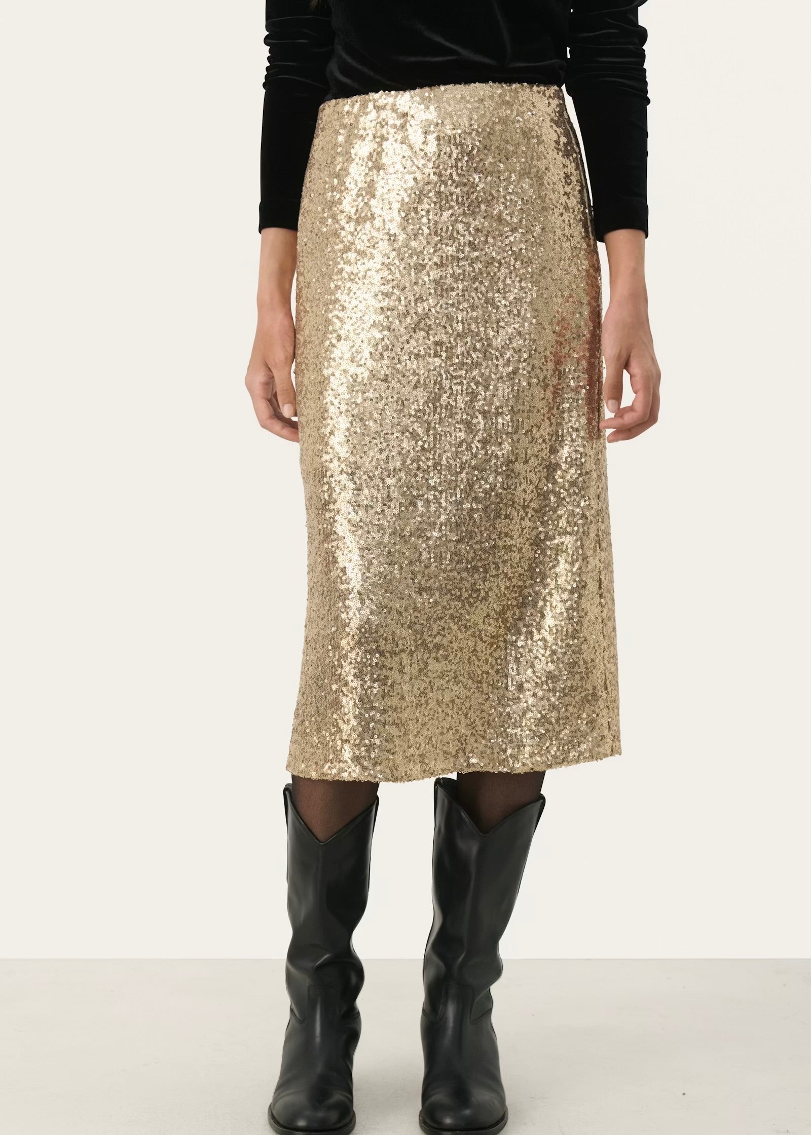 Part Two Teffania skjørt - Gull