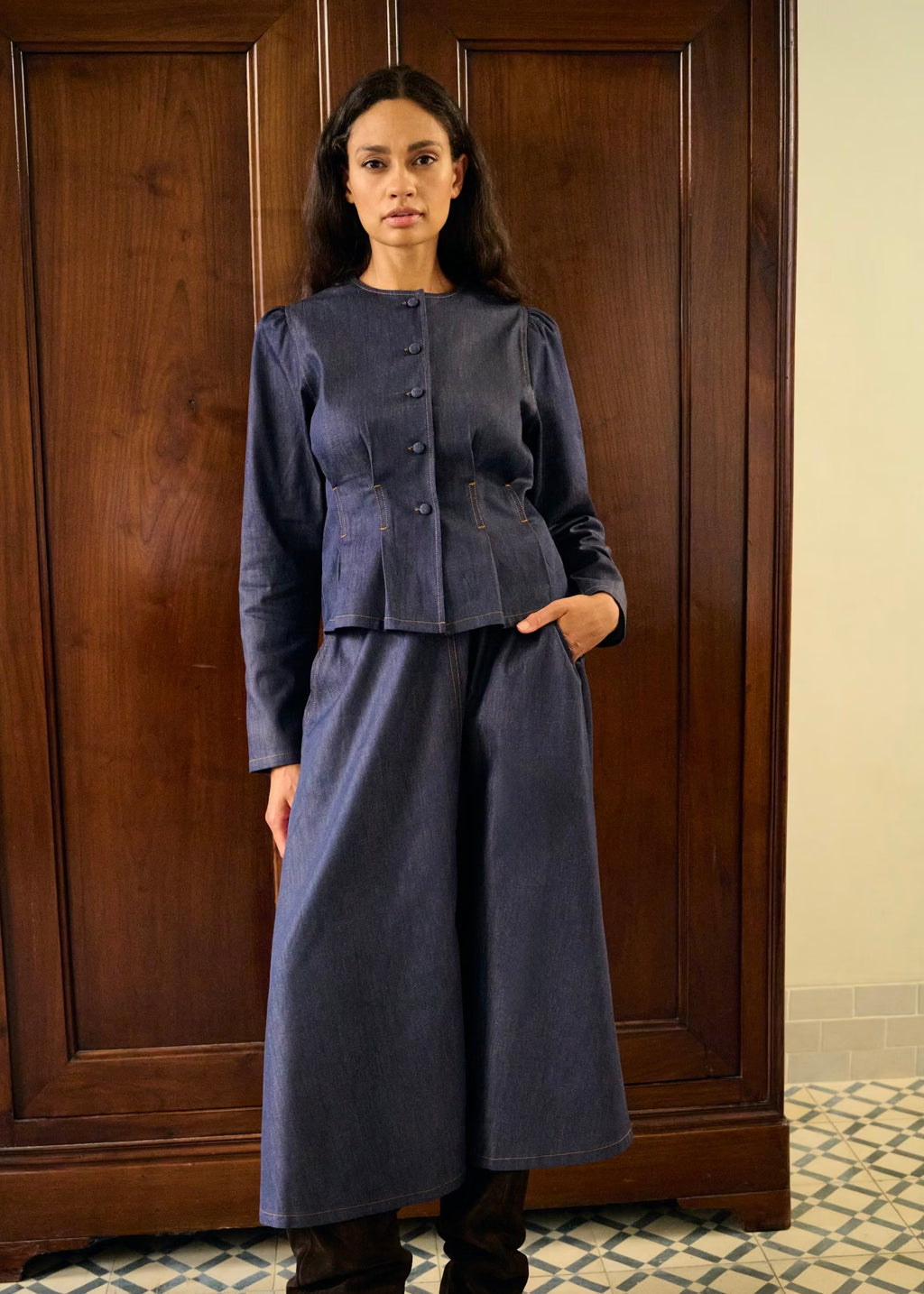 Karen by Simonsen Drew Denim Bluse