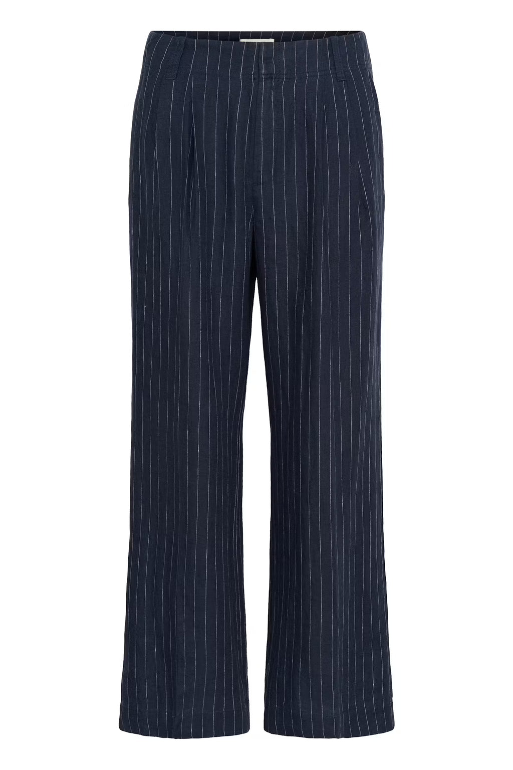 Aliya Pinstripe bukse Bukse i Lin