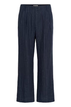 Aliya Pinstripe bukse Bukse i Lin