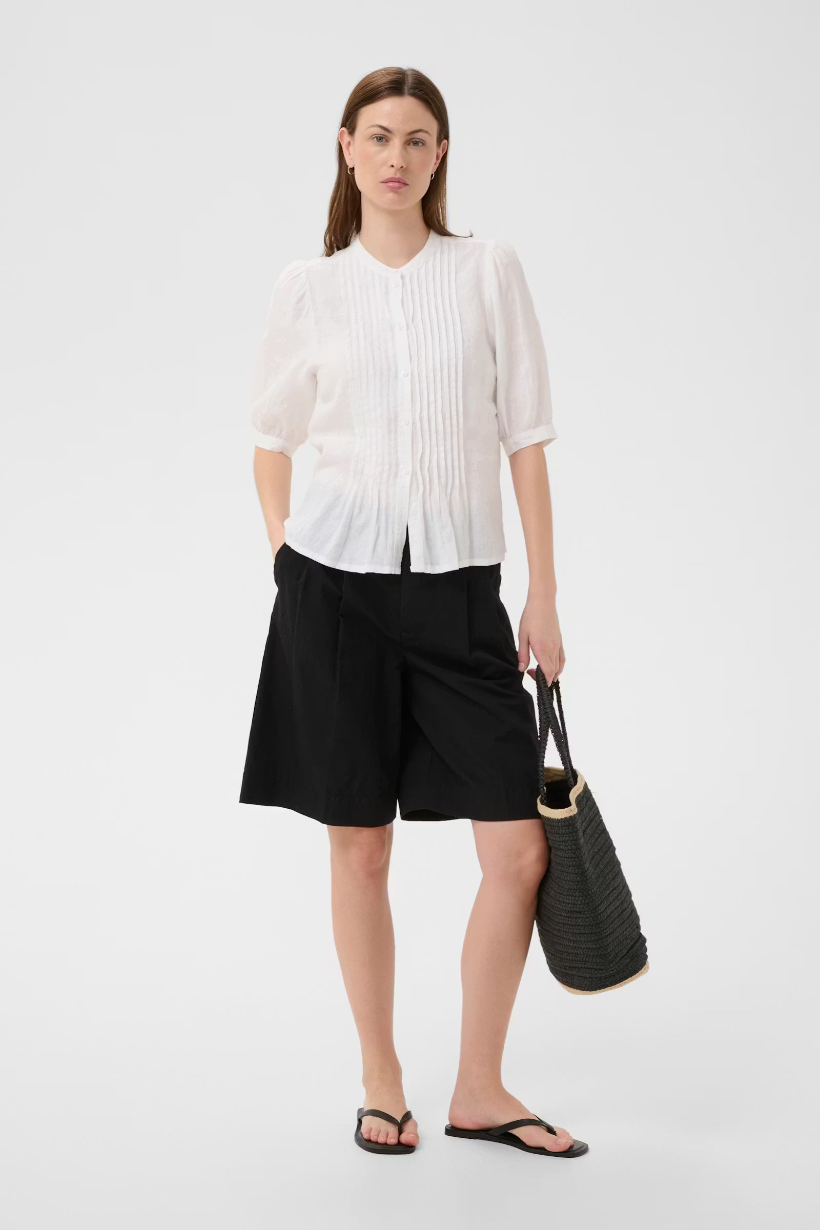 Alesia Kortermet Linbluse