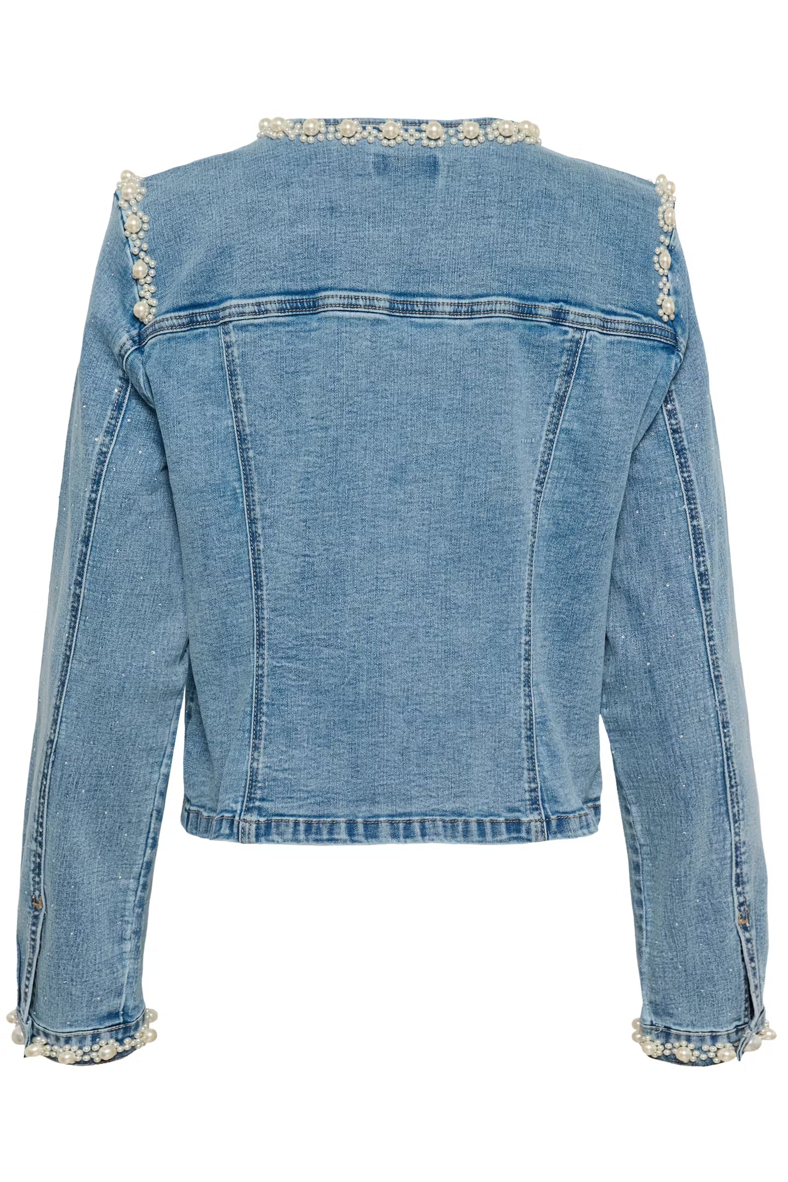 Sio Denim Jakke med Perler
