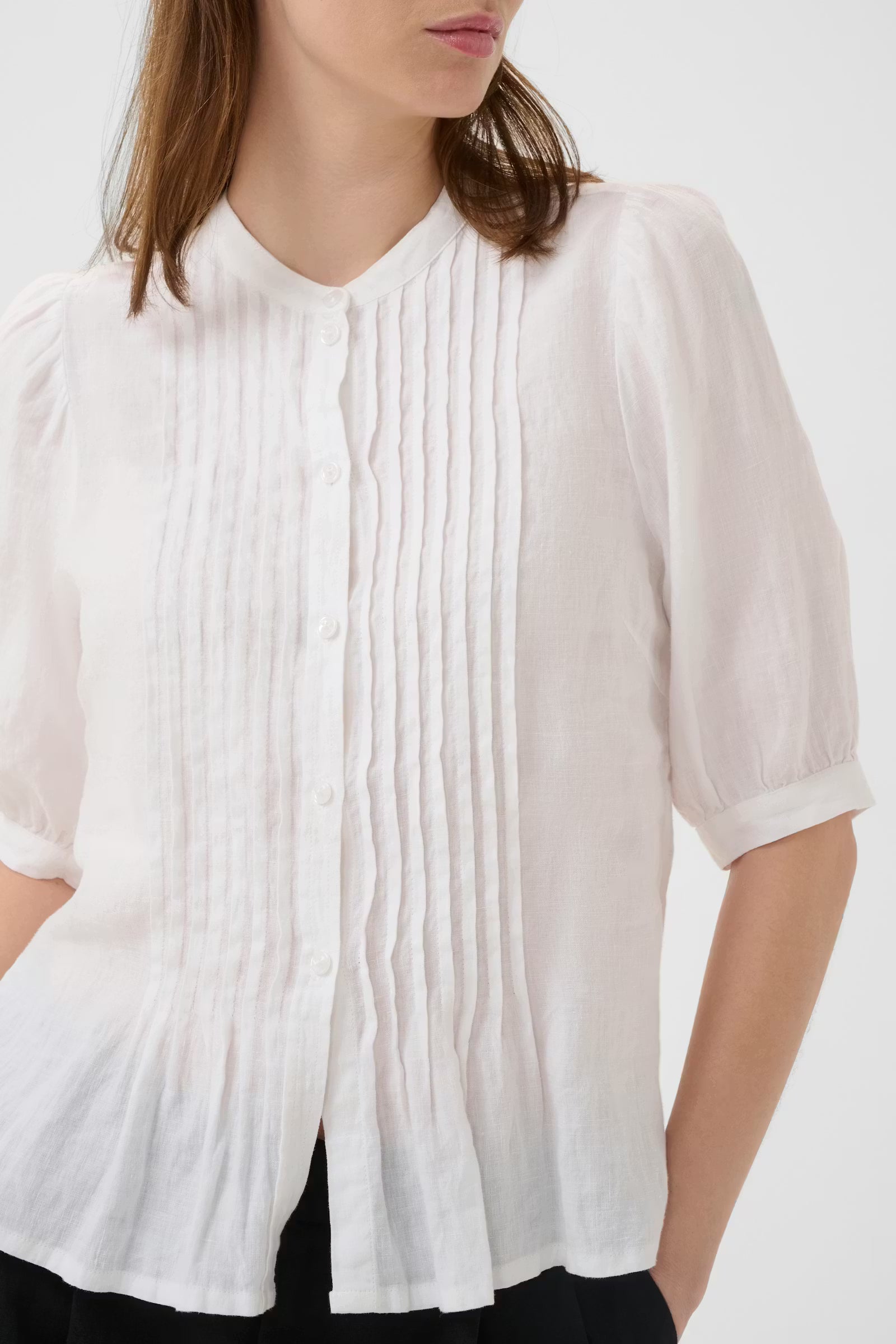 Alesia Kortermet Linbluse