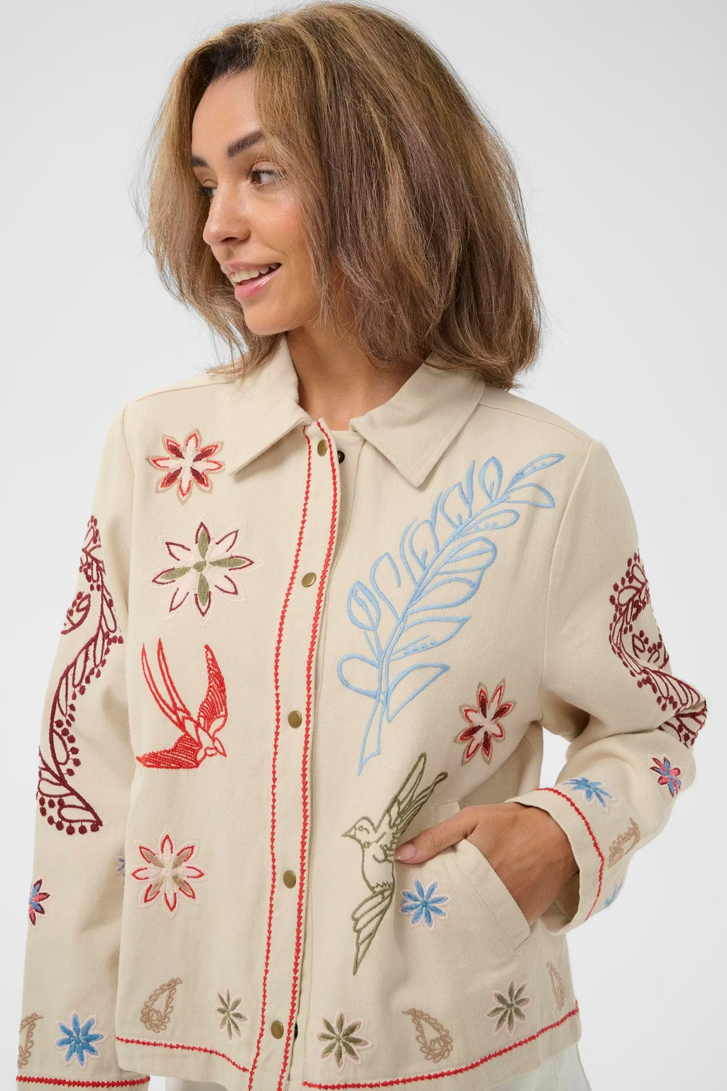 Rosetta Jakke med broderier