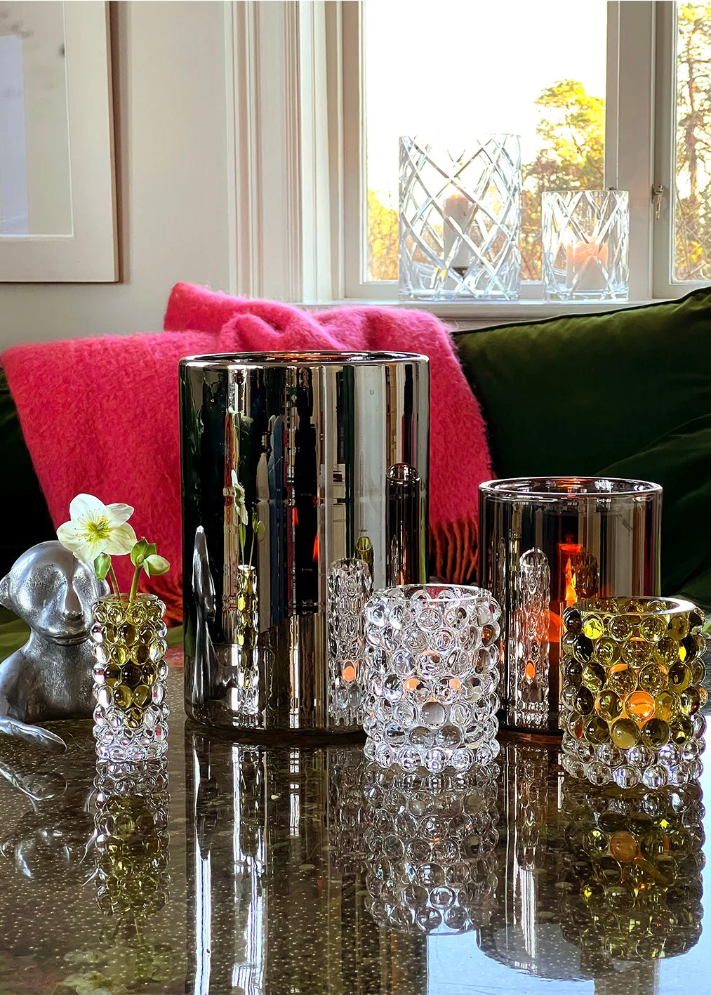 Skogsberg Smart Hurricane lamp Boule regular -  Clear