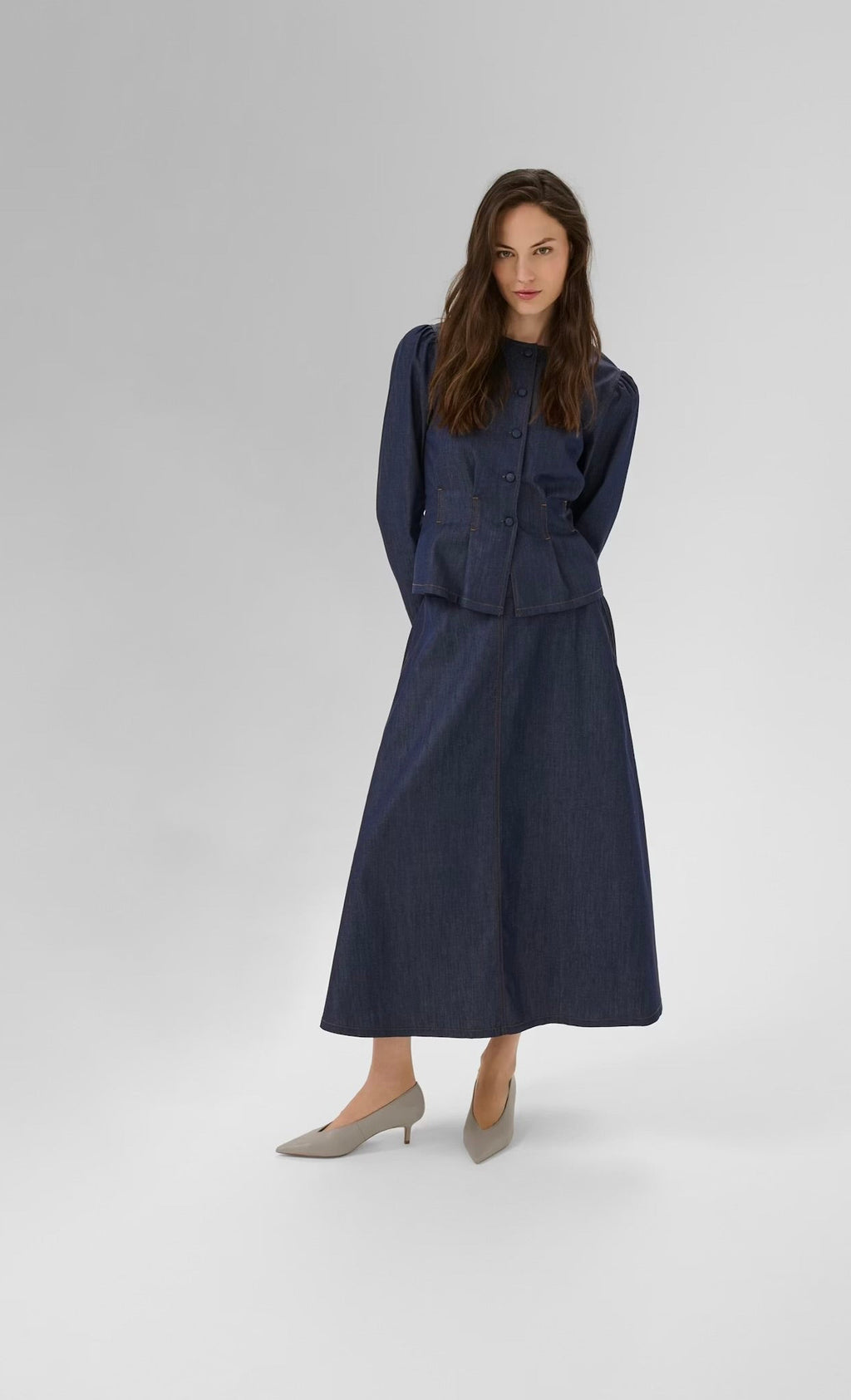 Karen by Simonsen Drew Denim Bluse