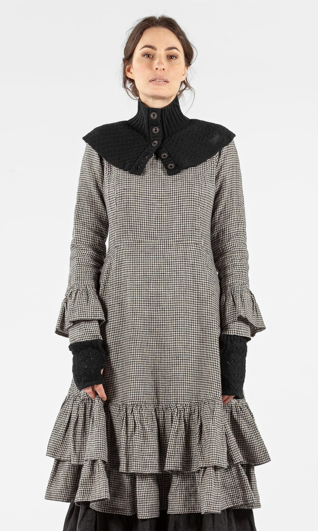 Olars Ulla strikket ullhals - Svart