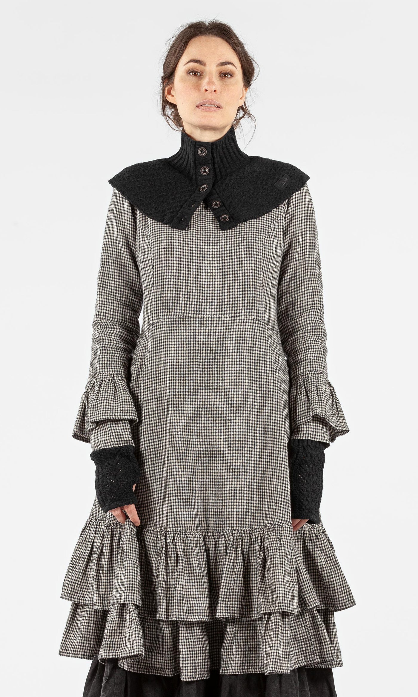 Olars Ulla strikket ullhals - Svart