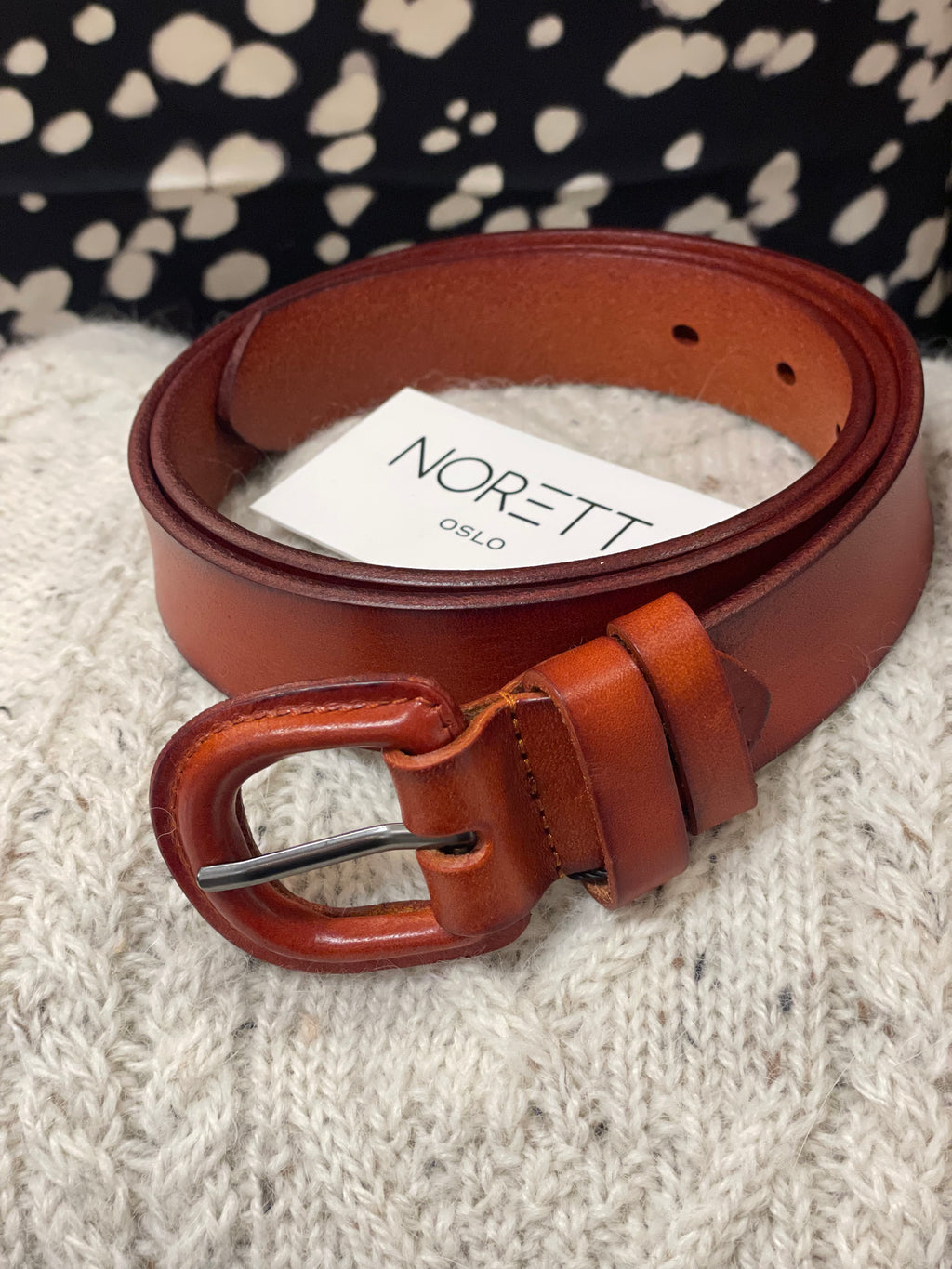 Norett Belte Skinn - Cognac