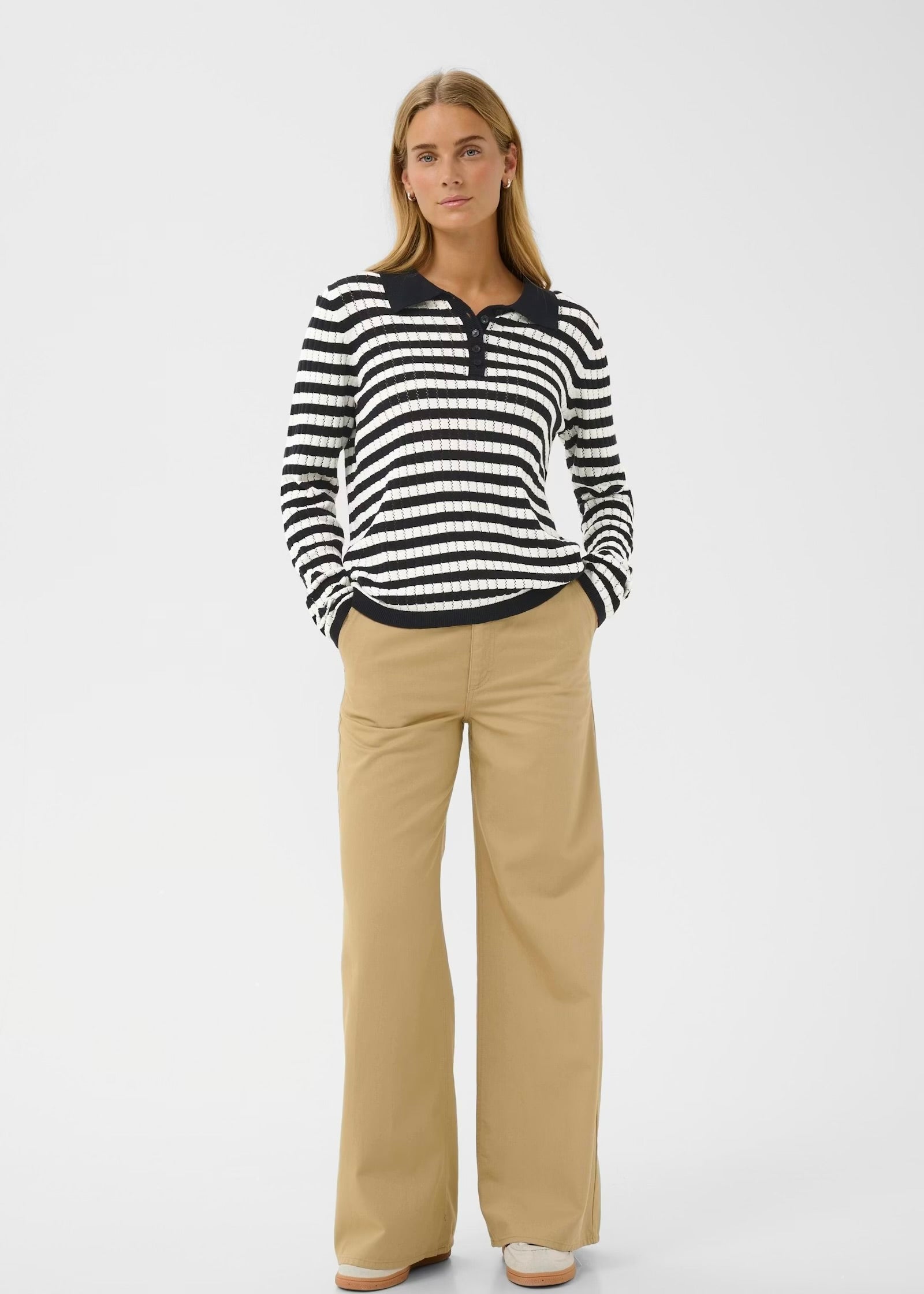 Part Two Zaria Genser - Marine/Hvit Stripet