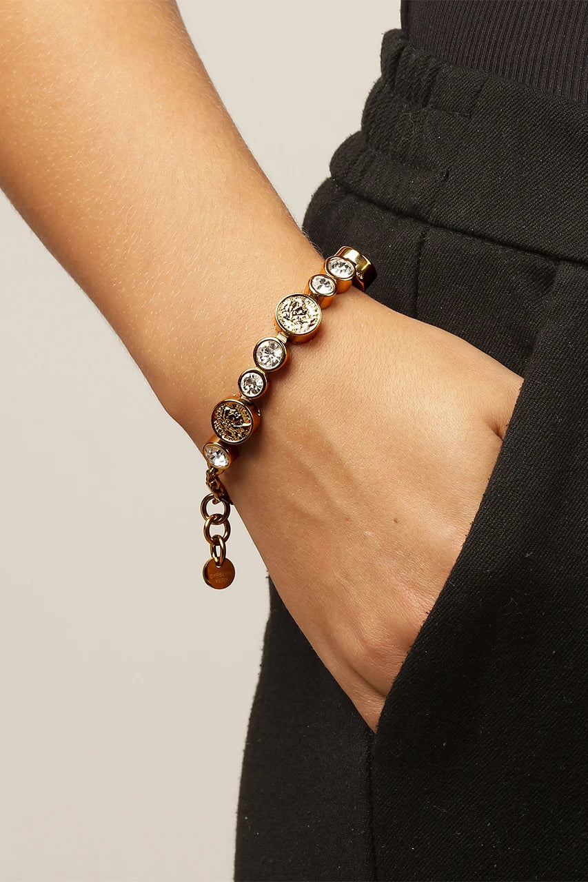 Dyrberg/Kern Augusta armbånd - Krystall