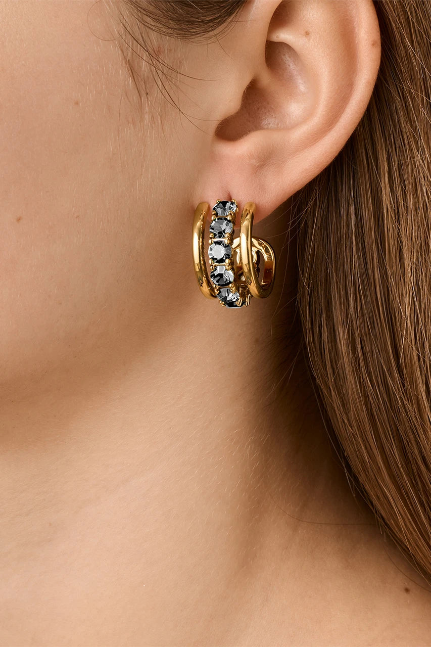 Dyrberg/Kern Helen øredobber - Grå