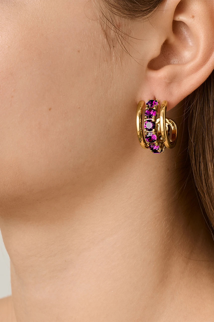 Dyrberg/Kern Helen øredobber - Rosa