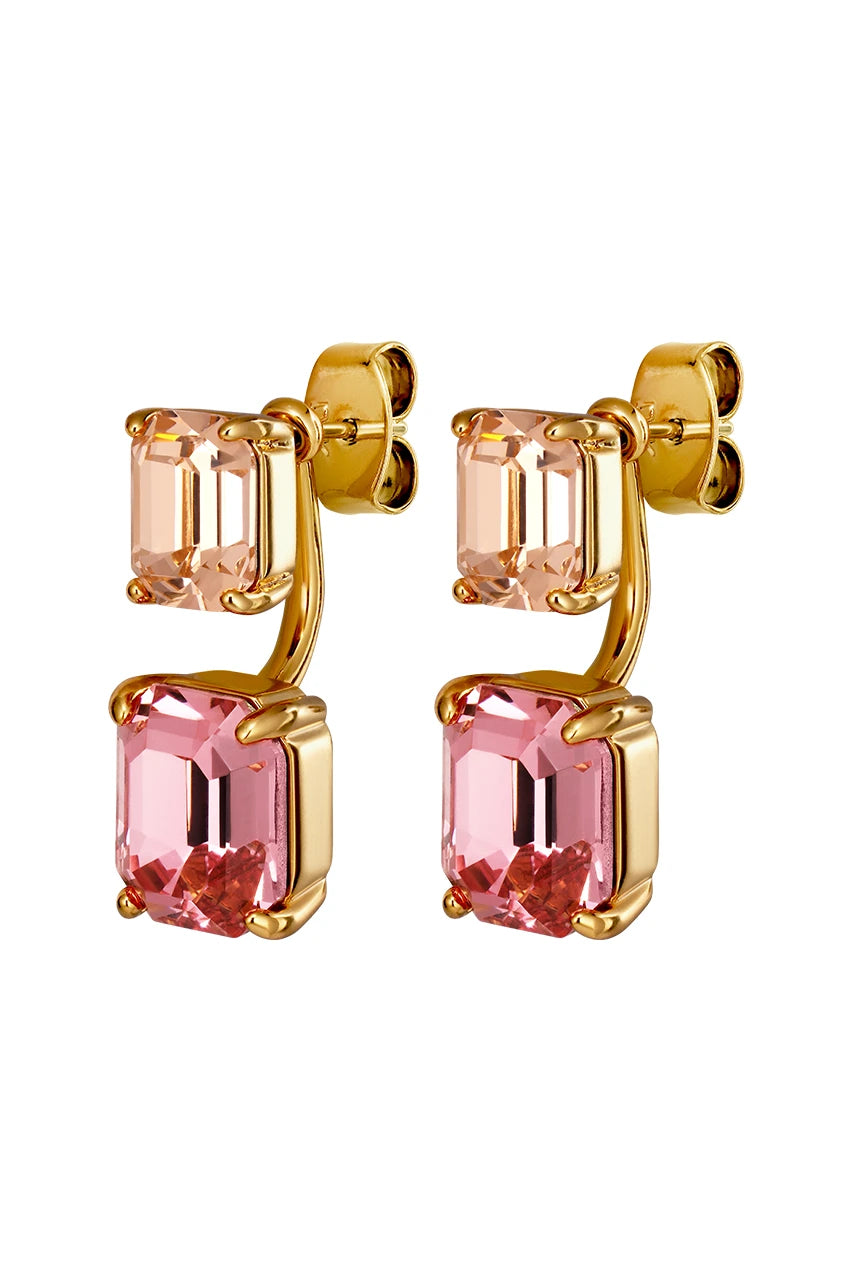 Dyrberg/Kern Teti Øredobb - Light Rose/Peach