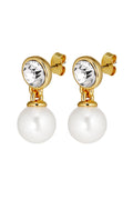 Dyrberg/kern naomi Øredobber - krystall/hvit perle